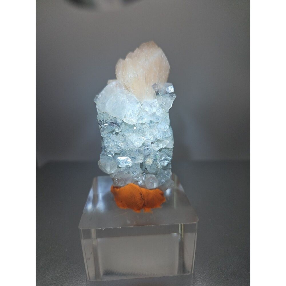 Apophyllite Pink Stilbite 51grams - CrystalCloud Company - Apophyllite Pink Stil